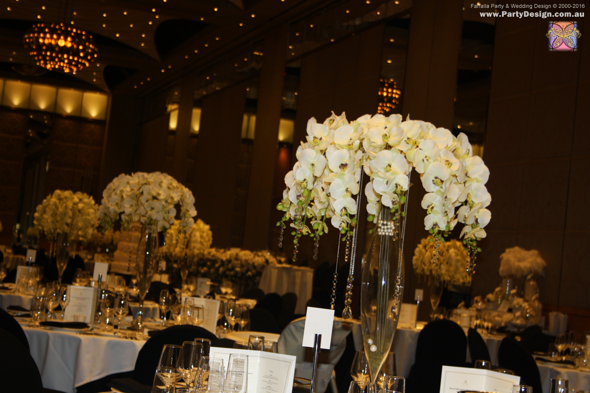 Orchids and Crystals Centrepiece</b>
