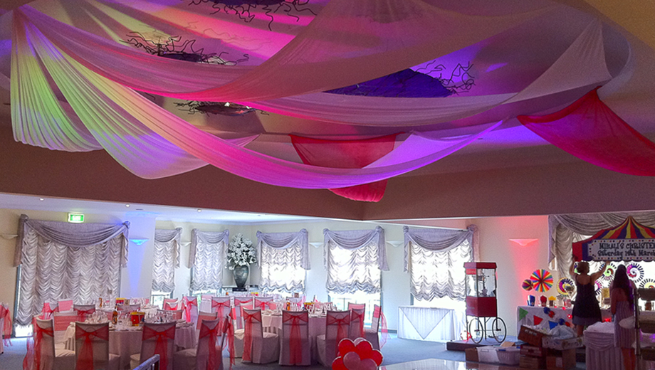 Photo 1.  <b>Ceiling Drapes</b>