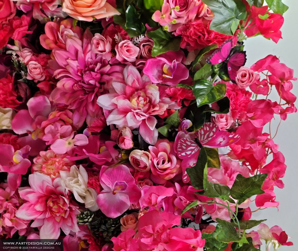 10m x 3m Cluster Wall hire Melbourne. Palladium Crown Foyer. MUMUS BALL 2024