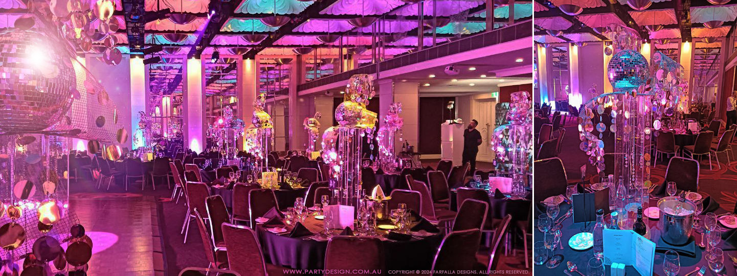 Disco Ball Centrepieces - Eurovision Inspired