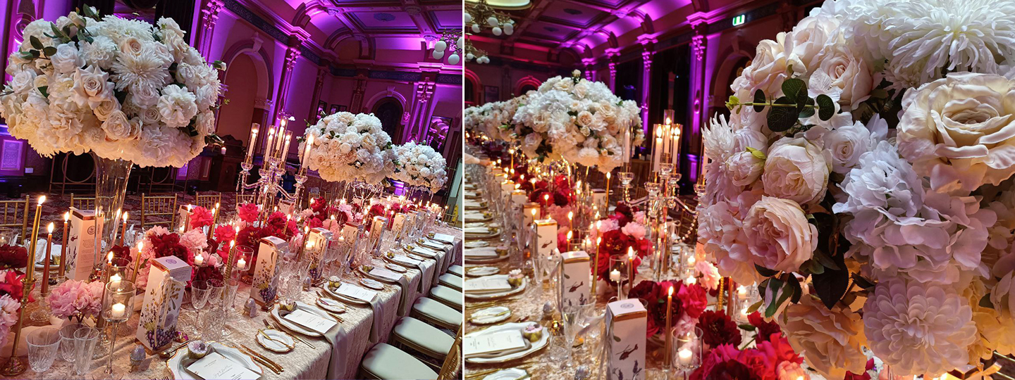 Giant Floral Wedding Centrepieces