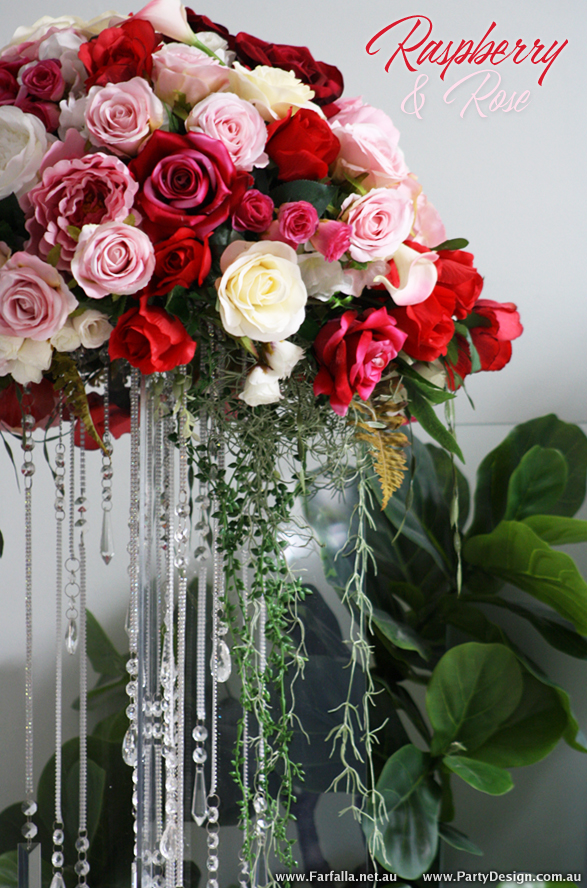 Photo 2.  <b>Raspberry   Rose Centrepiece 2</b>