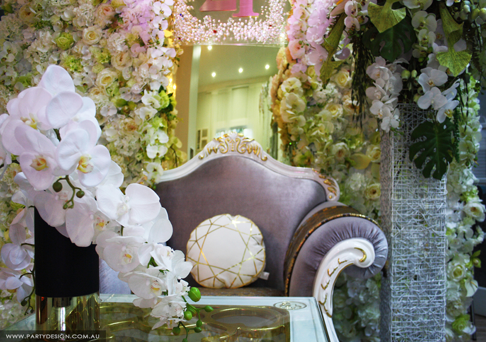 Photo 32.  <b>Flower Wall, Rococo Armchair</b>