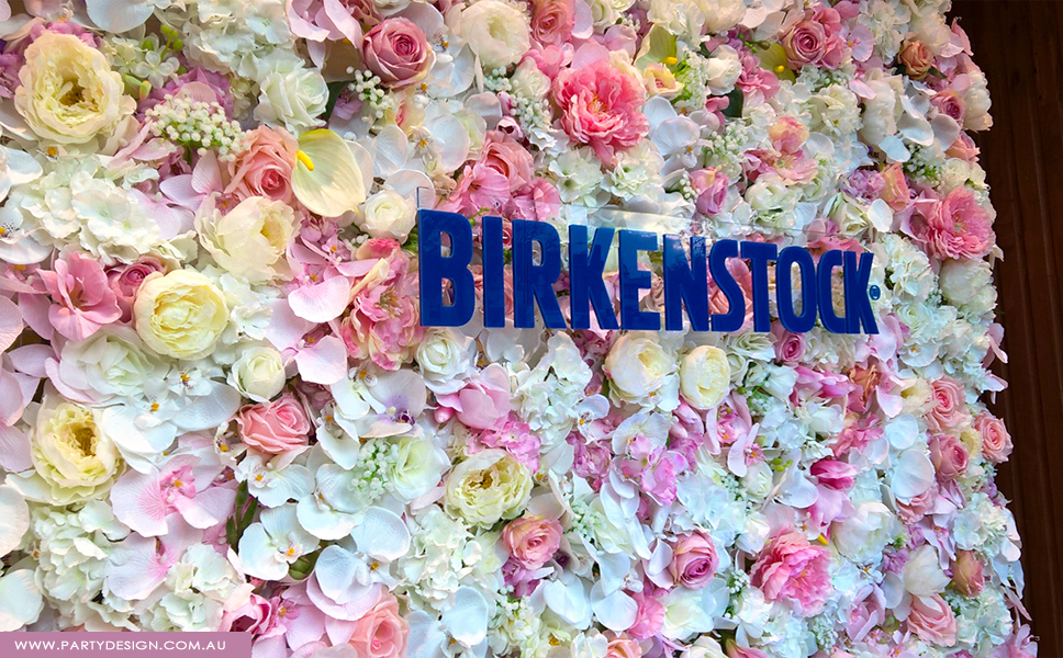 Photo 21.  <b>Pale Pink   White Flower Wall</b>