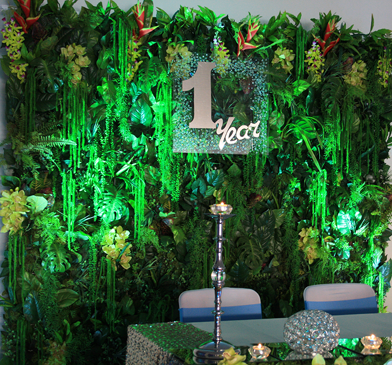 Photo 44.  <b>Greenery Wall with Sign</b>