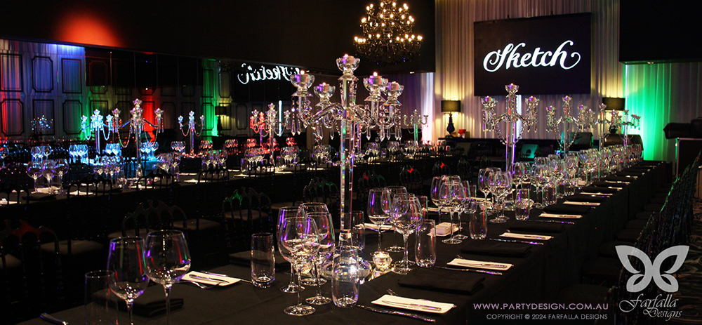 Photo 67.  <b>Sketch - Docklands - Crystal Candelabras</b>